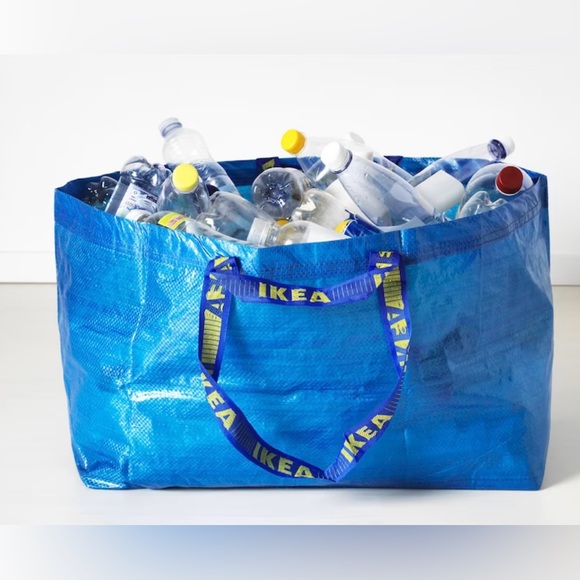 IKEA (set of 10) BRAND NEW XL BLUE TOTE BAG. FRAKTA SHOPPING BAG. 172.283.40 - Picture 5 of 11